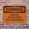 Signmission Caution Do Not Enter Test In Progress OSHA Warning Sign, Plastic, 10in W x 7in L, 2PK OS-2PACK-WS-P-710-L-12007 - alternate 2